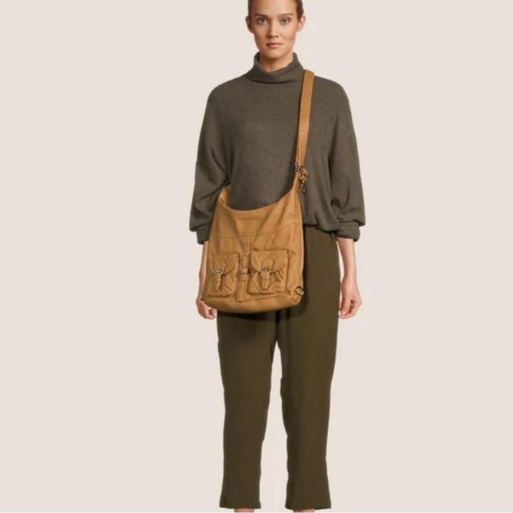 Ampere creations Vegan Brick red 3n1 back pack shoulder Hobo Bag cross body ❤️ - Picture 9 of 10